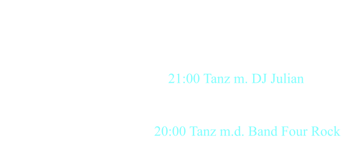 Termine Schützenfest 2025  Mi.   07.Mai 19:00 Aufräumen u. Saal legen Do.  08.Mai  19:00 Aufbau u. Einrichten     		    19:30 Damen Fr.  09. Mai  18:30 Antreten Abholen d. Königs 	     21:00 Tanz m. DJ Julian Sa. 10.Mai   15:00 Antreten, Proklamation  		    der neuen Majestäten, Kaffee,    16:30 Ummarsch 20:00 Tanz m.d. Band Four Rock So.  11.Mai  11:00 Katerfrühstück